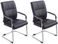 2er Set Freischwinger Xxl Anubis Kunstleder Braun