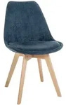 Clp - Esszimmerstuhl Linares Dunkelblau Cord