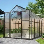 Vitavia - Gew&auml;chshaus 'dione 8300' Inkl. Stahlfundamentrahmen, Schwarz, 8,3 M2, 4 Mm