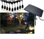 Solar Lichterkette Au&szlig;en, 6m, 10 Led Lampen, Ip44
