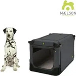 Maelson - Soft Kennel Transportbox, Faltbar - Anthrazit - 82 X 59 X 59