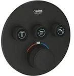 Thermostat Grohtherm Smartcontrol, 3 Absperrventile, Fertigmontageset F&uuml;r Rapido