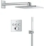 Vitalio Smartactive - Duschset Mit Unterputz-thermostat, 31x31 Cm, 2 Strahlarten,