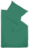 Fleuresse - Mako-Satin-Bettwäsche colours jagdgrün 7060 Größe 200 x 200 cm...