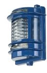 Massive Wandlampe Au&szlig;en Ip64 Aus Messing Glas H: 22 Cm In Blau E27 Wandleuchte Haus