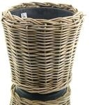 Van Der Leeden Drypot&reg; Rattan Pflanzk&uuml;bel Grau &Oslash; 42 Cm - Sylter K&ouml;rbe