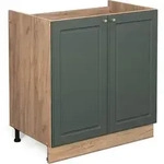 Vicco - Sp&uuml;lenunterschrank Fame-line, Gr&uuml;n-gold Landhaus, 80 Cm Ohne Arbeitsplatte