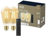 Wiz Led E27 Filament Edison Gl&uuml;hbirne (st64) Gold 60 W Warm Bis Kaltwei&szlig;es Licht -