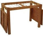 Degamo - Funktions - Gartentisch Mit W&auml;schest&auml;nderfunktion, 100x60x74,5cm,