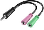 Hama 00200352 Klinke Audio Anschlusskabel [1x Klinkenstecker 3.5 Mm - 2x