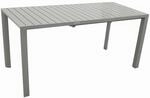 Degamo - Ausziehtisch Bago 120/162x70cm, Aluminium Silbergrau