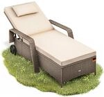 Sonnenliege Mit Rollen 7cm Auflage Extra Breit 90cm Gartenliege Wetterfest 165kg