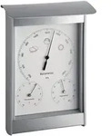 Wetterstation H215xb145xt70mm Silber/wei&szlig; Alu/ku F.innen/au&szlig;en Tfa