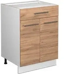 K&uuml;chenunterschrank Fame-line, Goldkraft Eiche, 60 Cm Mit Schublade, Ohne