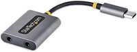 Startech.com Usbc- Audio-splitter Grau