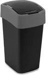 Flip Bin 25l Abfallbeh&auml;lter, Schwarz - Curver