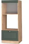 Vicco - Mikrowellenschrank Fame-line, Gr&uuml;n-gold Landhaus, 60 Cm Offen