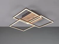 Reality Leuchten - Led Deckenleuchte Mobile Holzdekor Dimmbar & Lichtfarbe