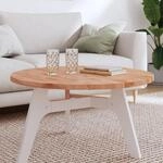 Tischplatte &Oslash;80x2,5 Cm Rund Massivholz Buche Vidaxl
