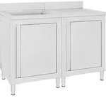 Vidaxl - Gastro-sp&uuml;lenunterschrank Edelstahl 120x60x96 Cm
