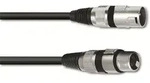 Omnitronic Xlr-kabel 3-polig, 0,5 M, Schwarz