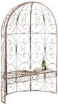 Halbpavillon Rosie Mit Sitzbank Antik Braun
