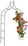 Relaxdays - Rosenbogen Metall, Torbogen Garten, Hxbxt: 260 X 140 X 38 Cm, Stabiler