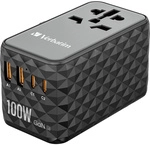 Verbatim - Uta-06 Gan Iii Usb Ladeger&auml;t 100 W 2x Usb-a, 2x Usb-c&reg; Usb Pd, Usb Pd