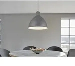 Pendelleuchte Telme Mit Betonoptik Metallschirm Einflammig, &Oslash; 30cm