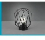 Meinewunschleuchte - Industrial Led Tischleuchte Narda Gitter Schwarz,