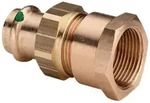Viega - Verschraubung Mit Sc Sanpress 2262 Flachdichtend In 22mm X Rp3/4 Sibr