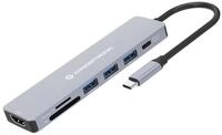 Conceptronic Donn19g 7-in-1 Usb 3.2 Gen 1 Dockingstation, Hdmi, Usb-a 3.0 X 3, Sd,