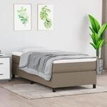 Bettgestell Ohne Matratze Taupe 90x200 Cm Stoff Vidaxl