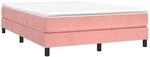 Boxspringbettgestell Rosa 140x200 Cm Samt Vidaxl