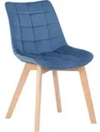 Esszimmerstuhl Passaic Samt Blau