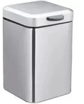 Kosmetikeimer Wandmontage, 3 Liter, Badabfalleimer Eckig, Mit Absenkautomatik, Hbt:
