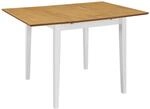Ausziehbarer Esstisch Wei&szlig; (80-120)x80x74 Cm Mdf Vidaxl853911