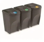 Abfalleimer Sortibox Ikwb35s3 - Steingrau