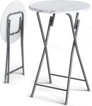 Stehtisch 2er Set Klappbar H&ouml;he 110cm &Oslash; 60cm Beistelltisch Klapptisch Bartisch