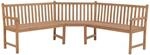 Vidaxl - Garten-eckbank 185x185x90 Cm Massivholz Teak