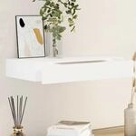 Wandregal Mit Schublade Mdf Wei&szlig; Vidaxl