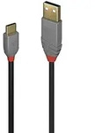 Usb-kabel Usb 2.0 Usb-a Stecker, Usb-c&reg; Stecker 2.00 M Schwarz 36887 - Lindy