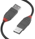 Usb-kabel Usb 2.0 Usb-a Stecker, Usb-a Stecker 5.00 M Schwarz 36695 - Lindy