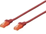 Digitus - Dk-1612-010/r Rj45 Netzwerkkabel, Patchkabel Cat 6 U/utp 1.00 M Rot