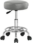Rollhocker H&ouml;henverstellbar 10cm Polsterung 51-65cm Sitzh&ouml;he 360&deg; Drehbar &Oslash;35cm