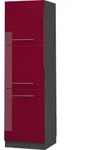Herdumbauschrank Fame-line, Bordeaux Hochglanz, 60 Cm, Vicco