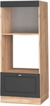 Mikrowellenschrank Fame-line, Anthrazit-gold, 60 Cm Offen, Vicco