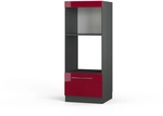 Vicco - Mikrowellenschrank Fame-line, Bordeaux Hochglanz, 60 Cm Offen