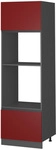 Vicco - Mikrowellenschrank R-line, Rot, 60 Cm J-shape