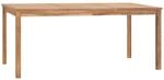 Garten-esstisch 180x90x77 Cm Massivholz Teak Vidaxl